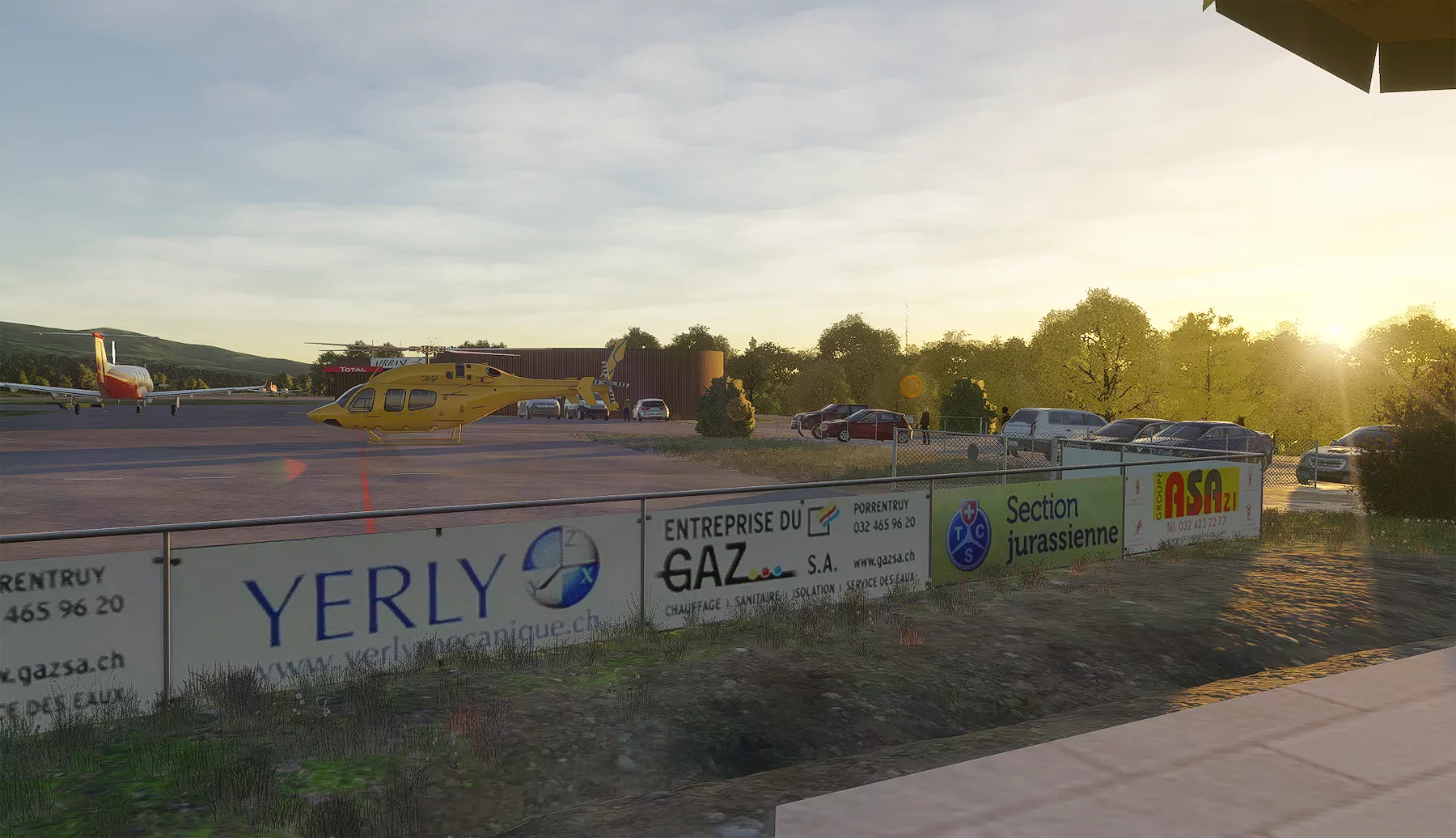 Аэропорт LSZQ ( Брессокур, Швейцария )