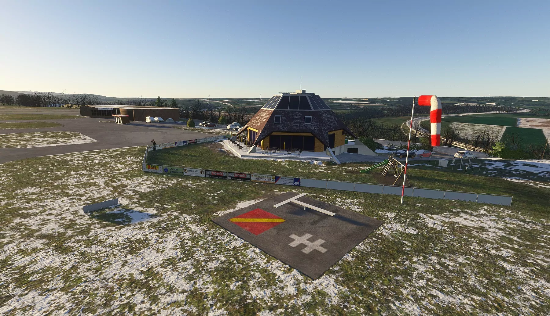 Аэропорт LSZQ ( Брессокур, Швейцария )