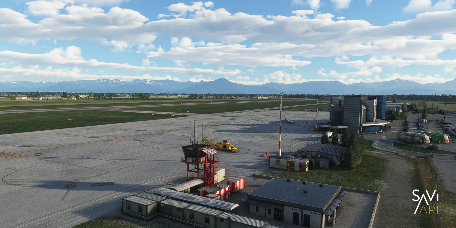 Аэропорт LIMZ ( Кунео, Италия )