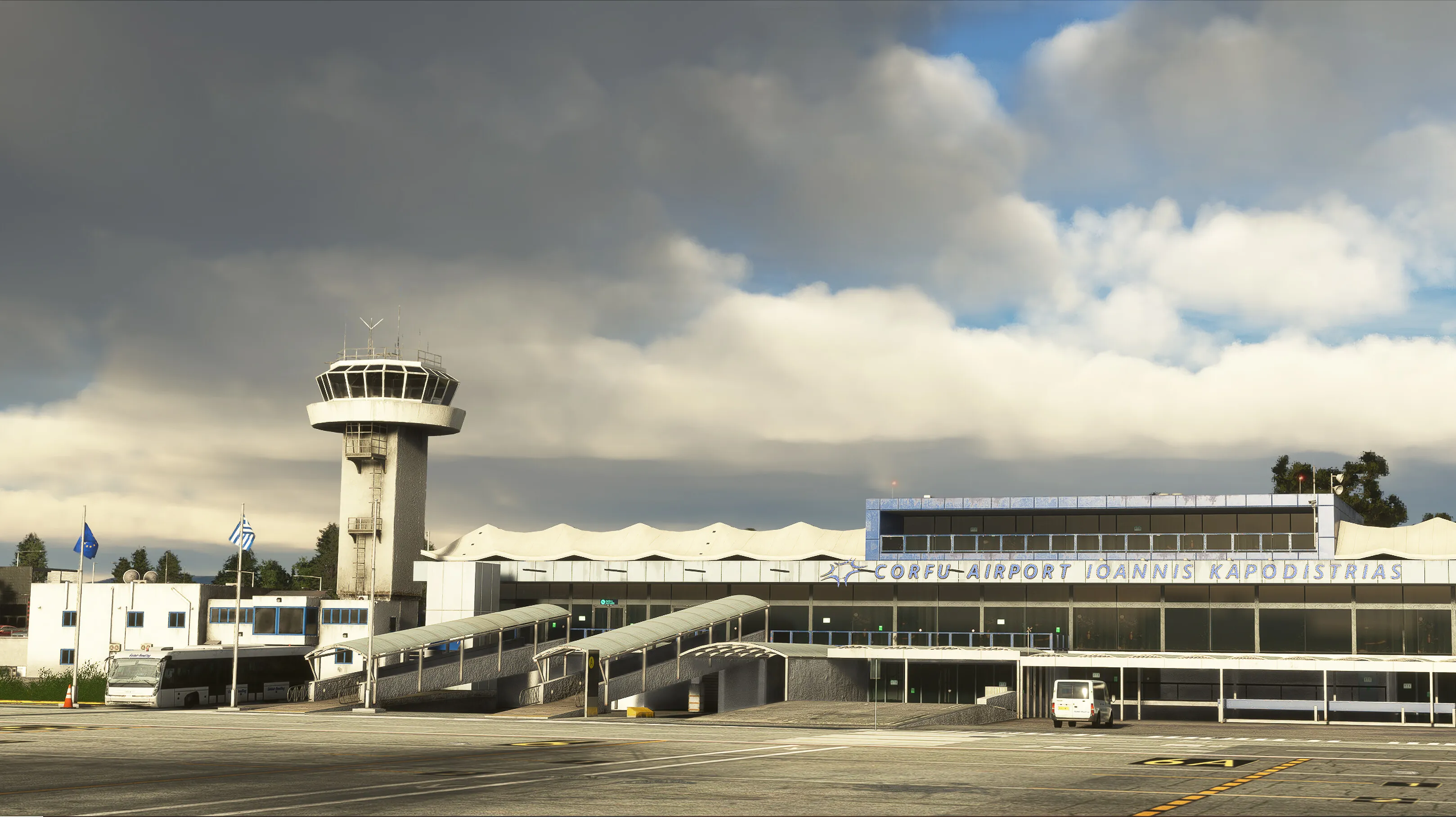 Аэропорт LGKR ( Керкира, Греция ) + остров