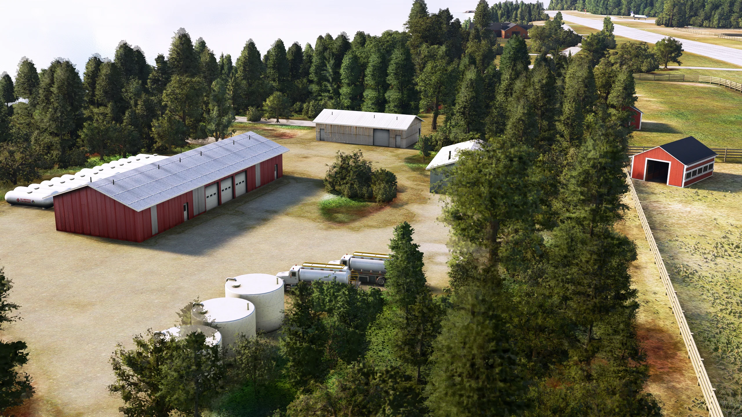 Аэродромы 3MI2 и 6Y3 ( Северный и Южный Фокс, США )