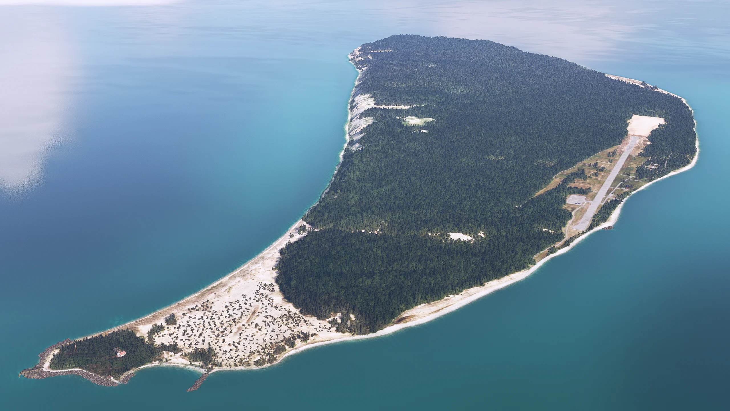 Аэродромы 3MI2 и 6Y3 ( Северный и Южный Фокс, США )