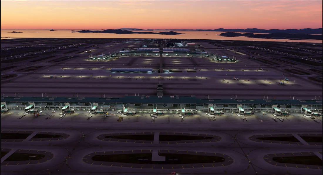 Аэропорт RKSI ( Инчхон, Корея )