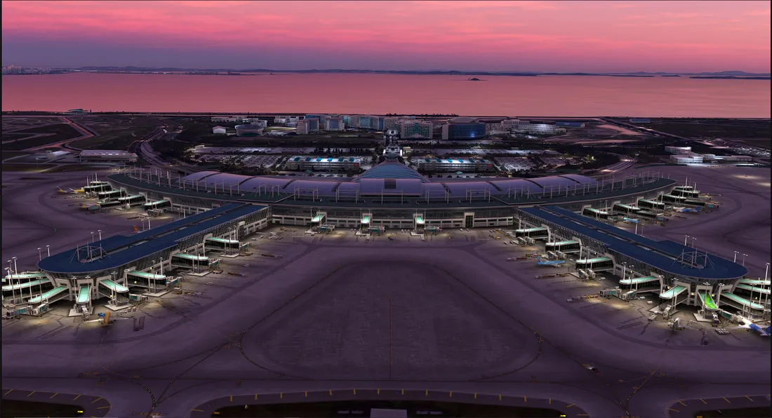 Аэропорт RKSI ( Инчхон, Корея )