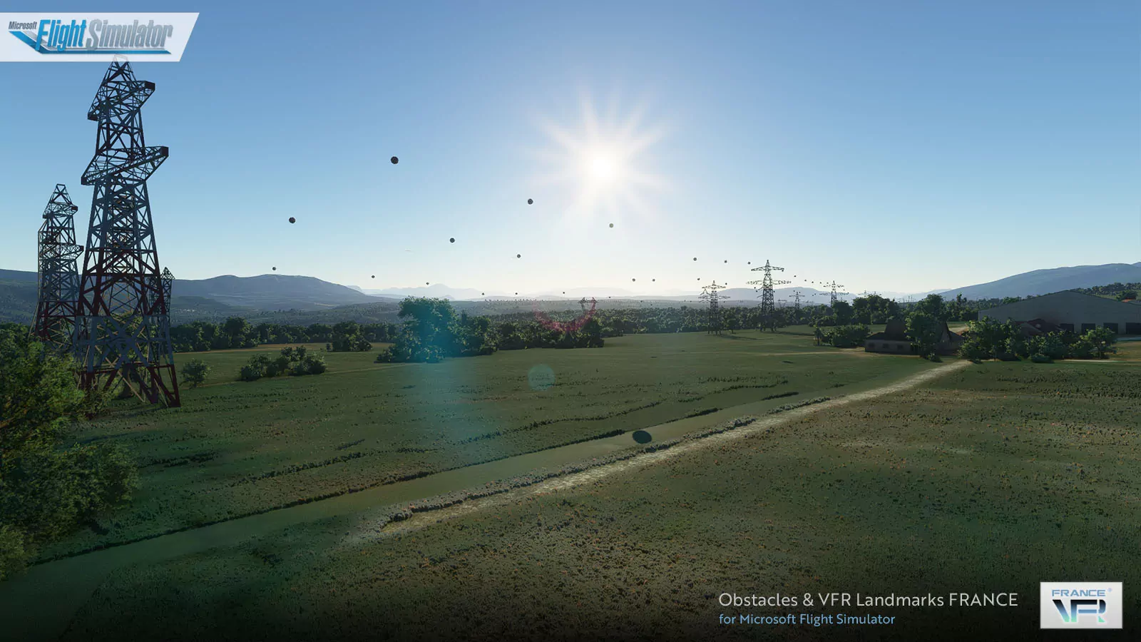 Лендмарки Франции, ориентиры для визуальных полетов