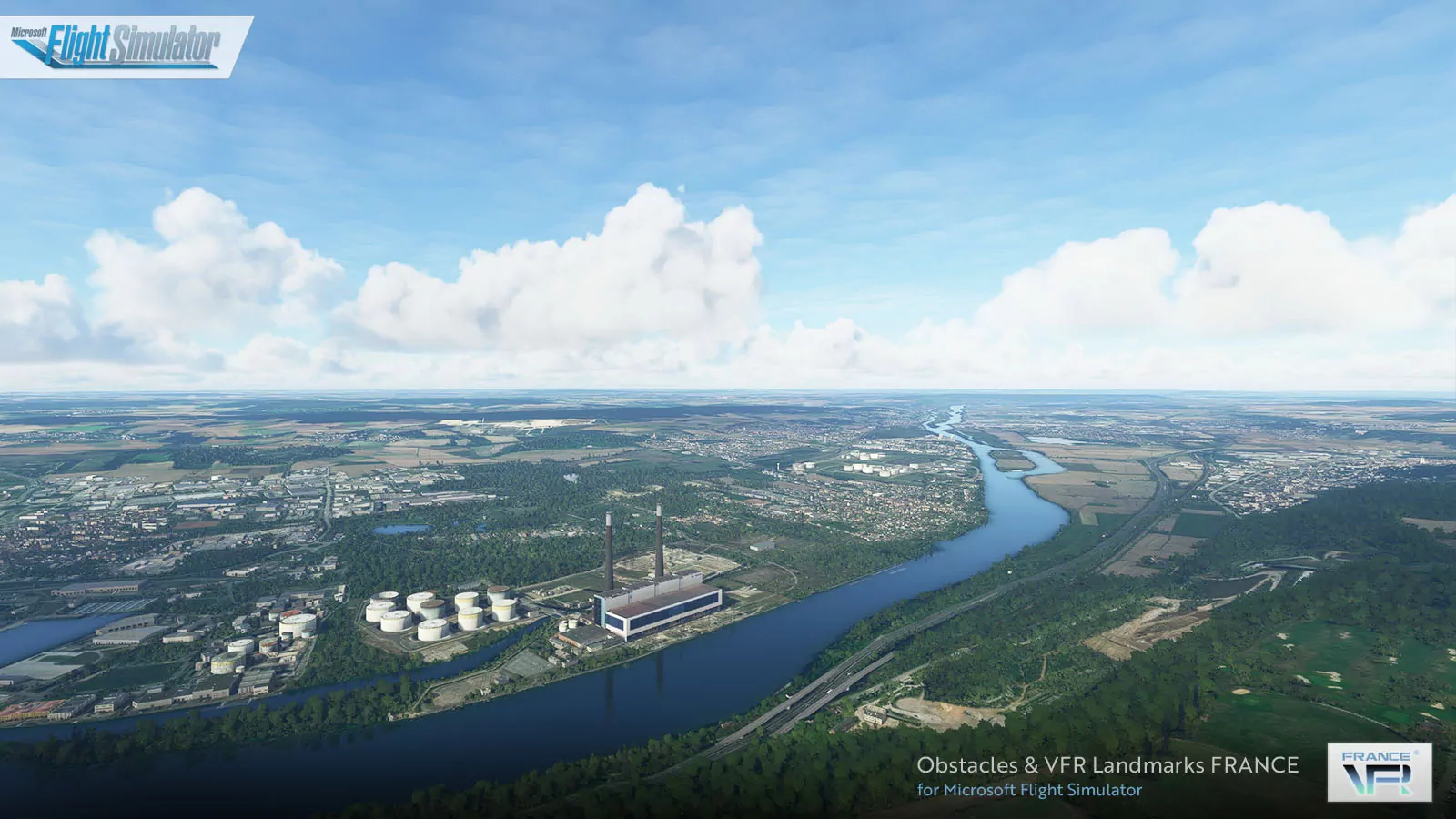 Лендмарки Франции, ориентиры для визуальных полетов