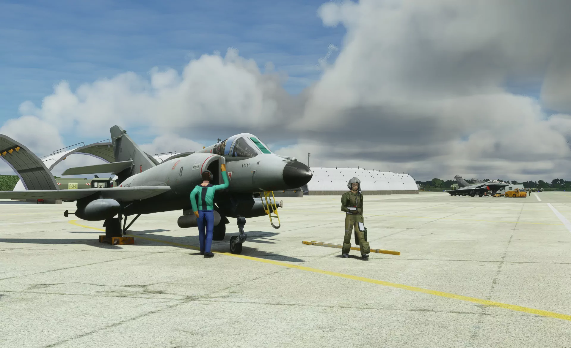 Авиабаза LFRJ ( Сен-Серве, Франция )