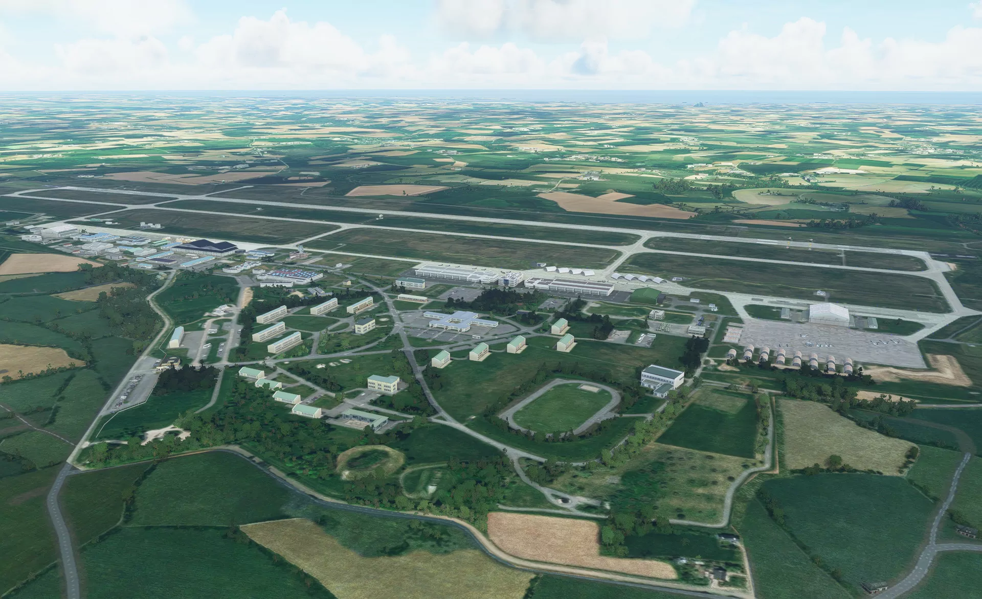 Авиабаза LFRJ ( Сен-Серве, Франция )