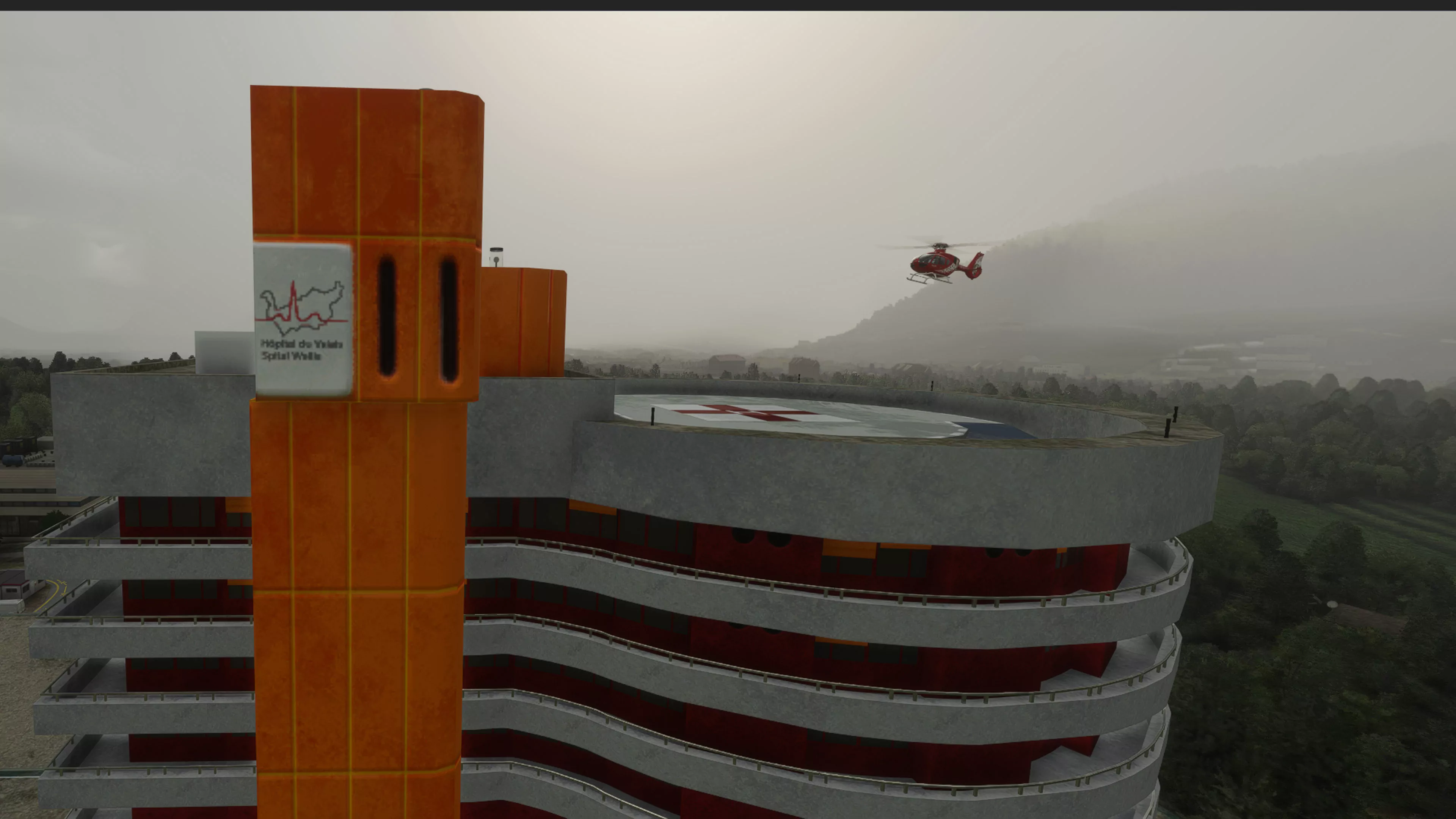 Вертодром LSHS ( Сьон, Швейцария )