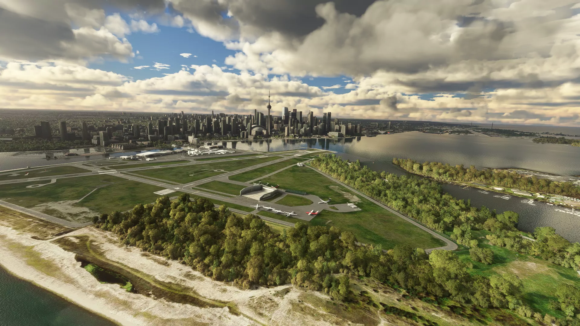 Аэропорт CYTZ ( Торонто, Канада )