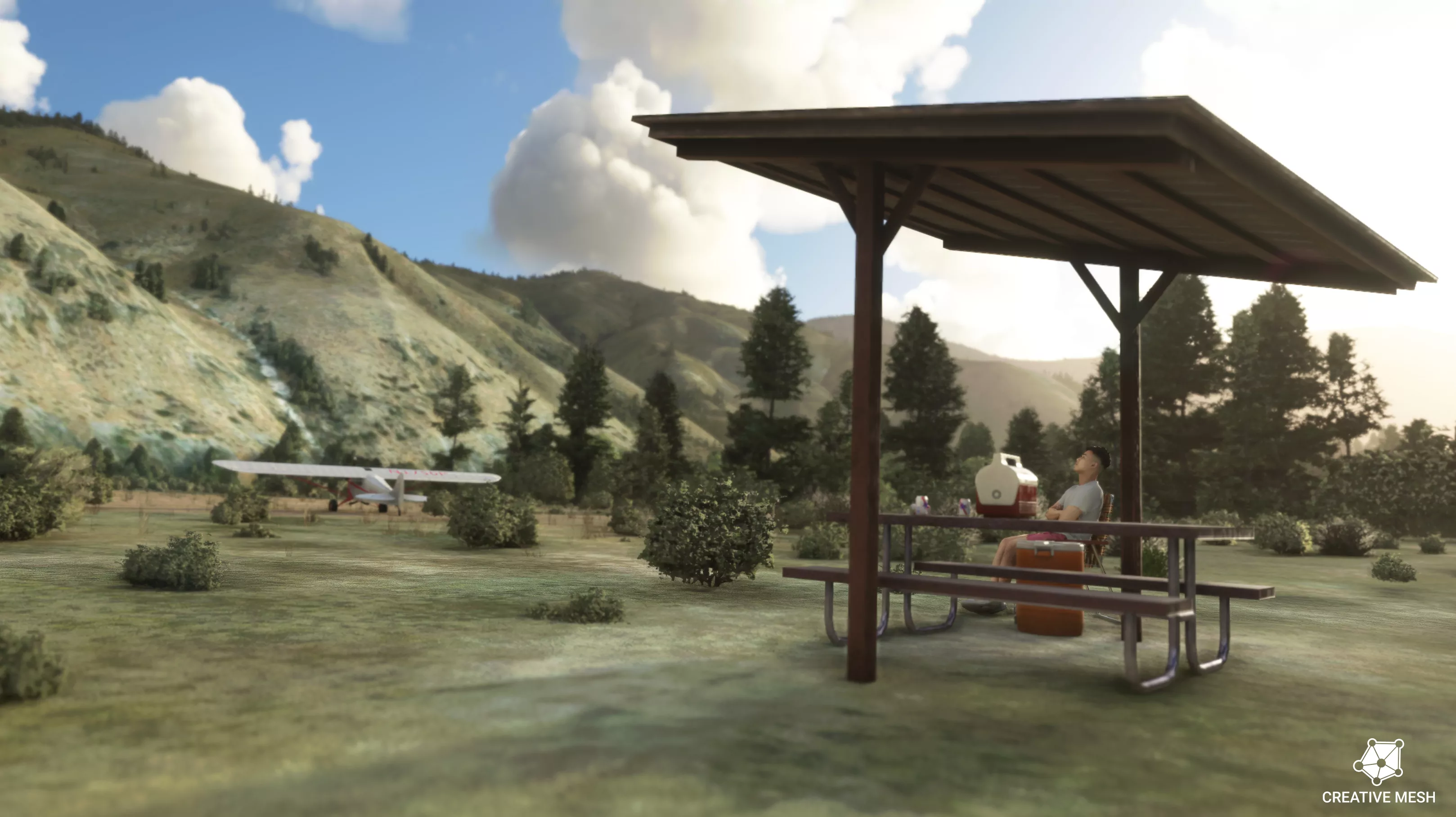 Аэродром 2U8 ( Томас-Крик, США )