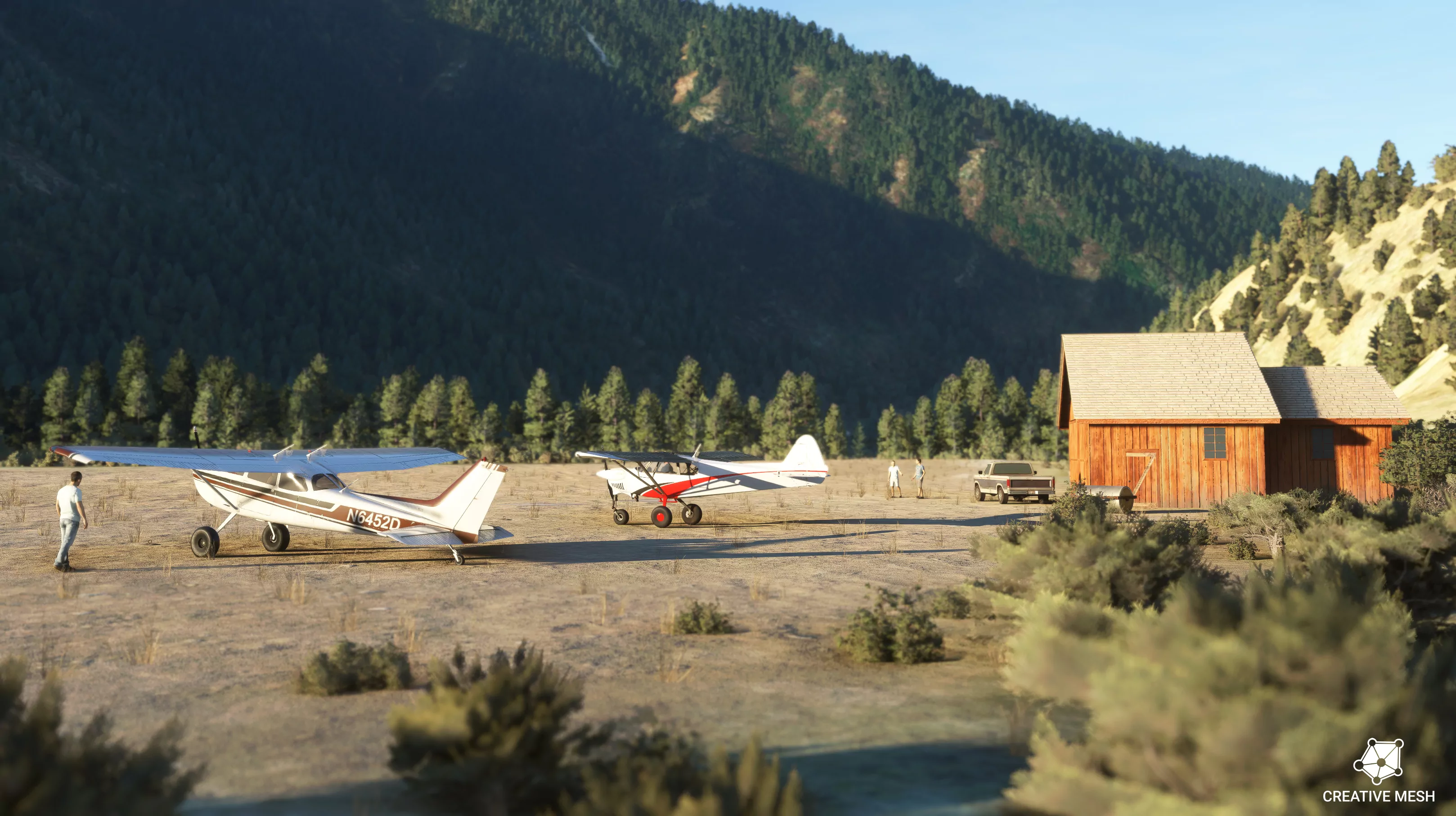 Аэродром 2U8 ( Томас-Крик, США )