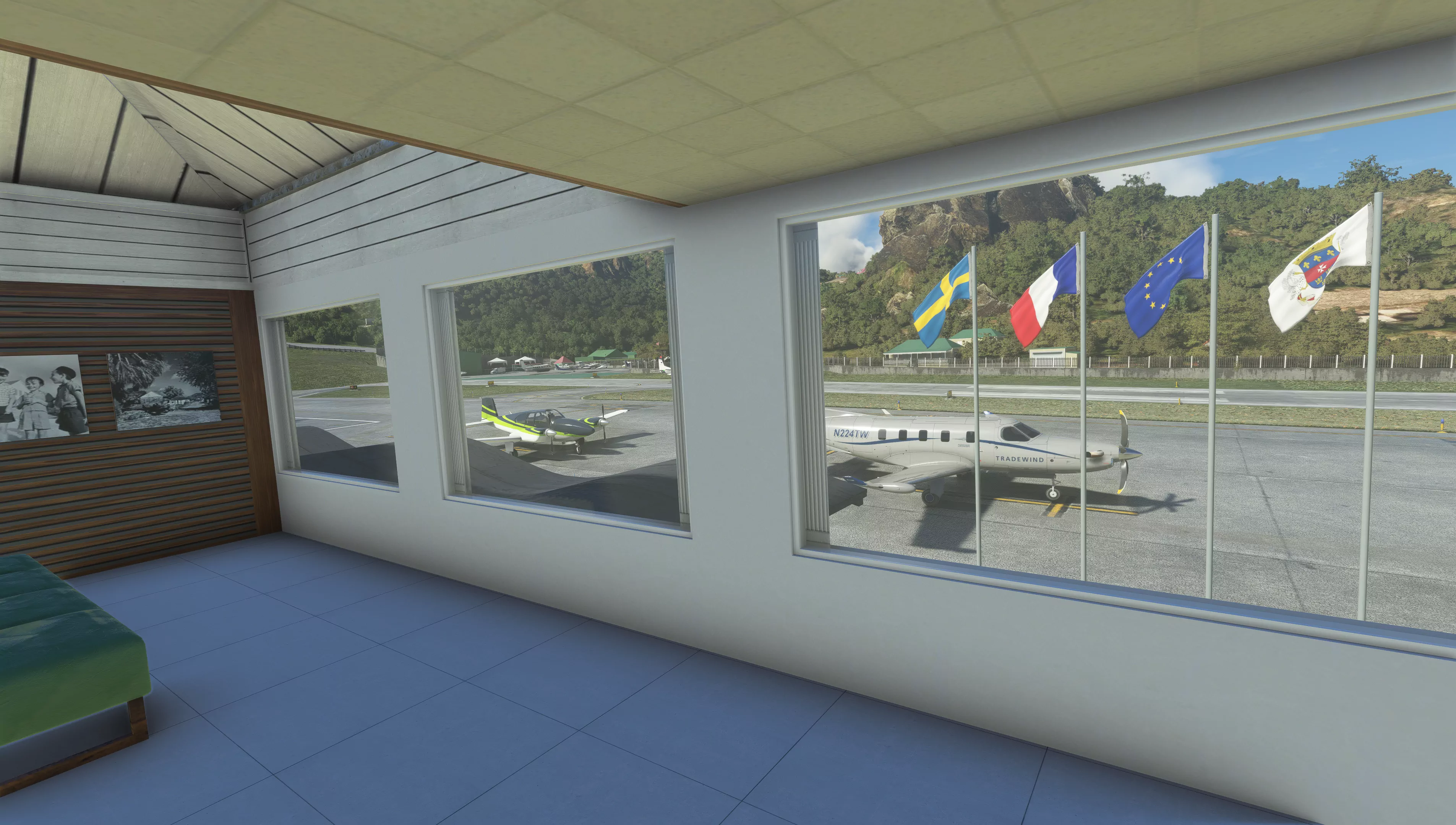 Аэропорт TFFJ ( Сен-Бартелеми, Франция )