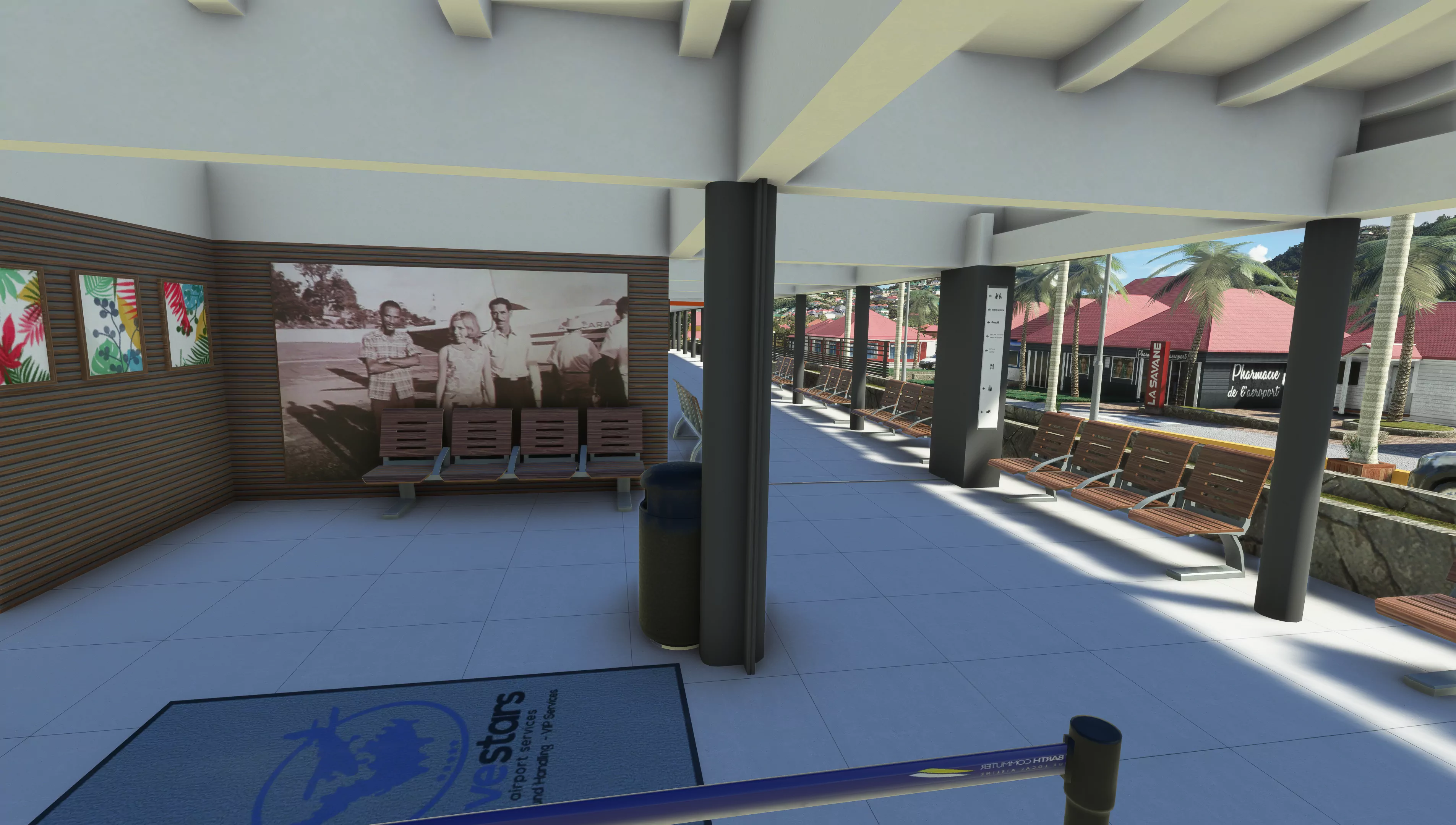 Аэропорт TFFJ ( Сен-Бартелеми, Франция )