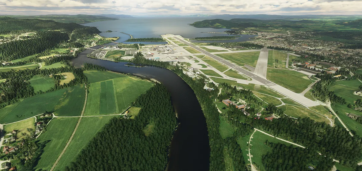 Аэропорт ENVA ( Тронхейм, Норвегия )