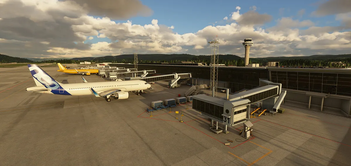 Аэропорт ENVA ( Тронхейм, Норвегия )