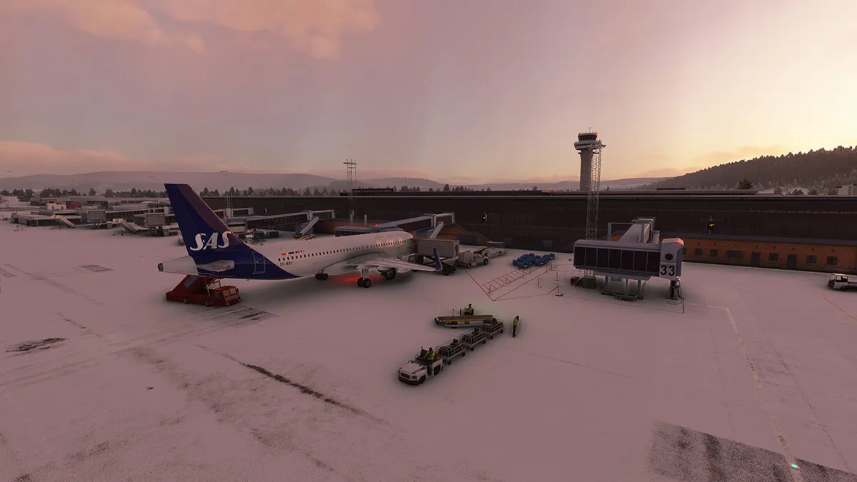 Аэропорт ENVA ( Тронхейм, Норвегия )