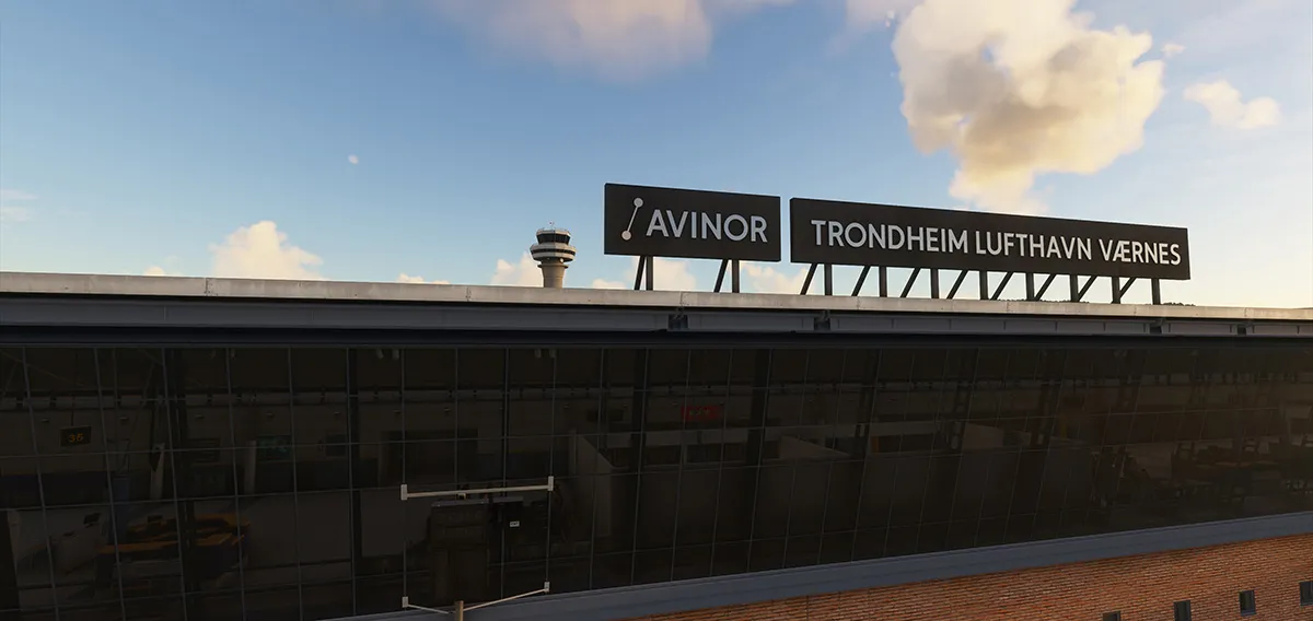 Аэропорт ENVA ( Тронхейм, Норвегия )