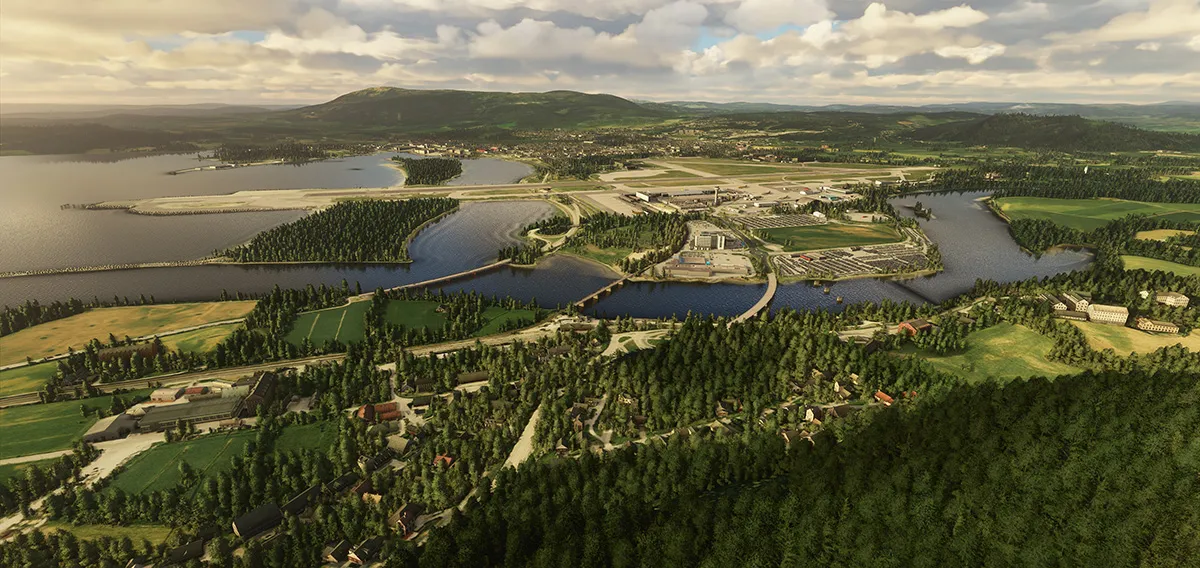 Аэропорт ENVA ( Тронхейм, Норвегия )