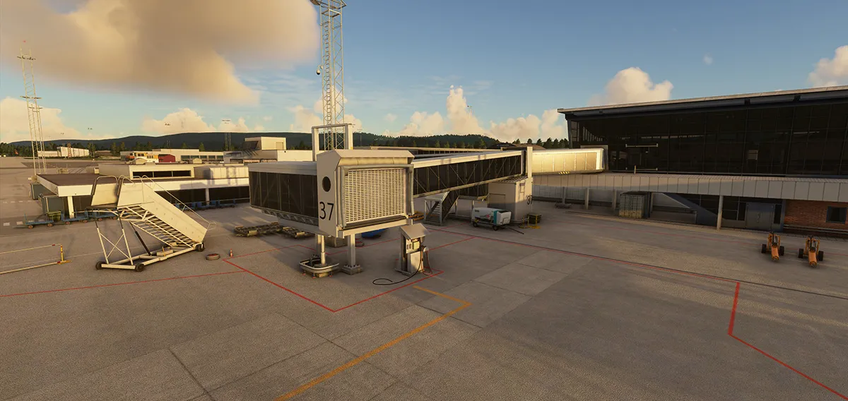 Аэропорт ENVA ( Тронхейм, Норвегия )