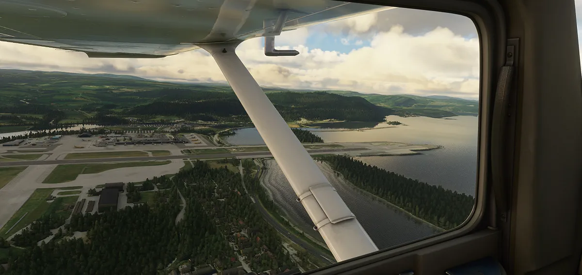 Аэропорт ENVA ( Тронхейм, Норвегия )