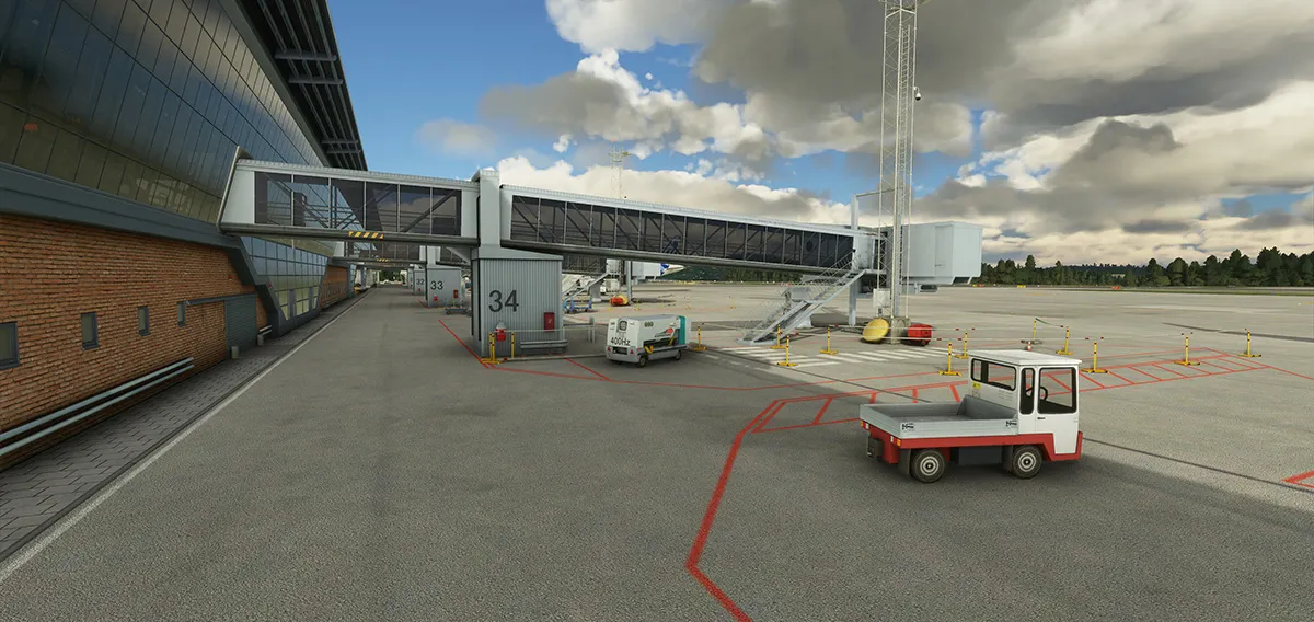 Аэропорт ENVA ( Тронхейм, Норвегия )