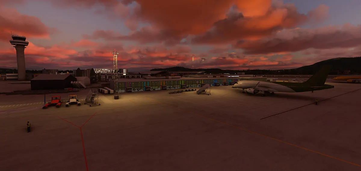 Аэропорт ENVA ( Тронхейм, Норвегия )