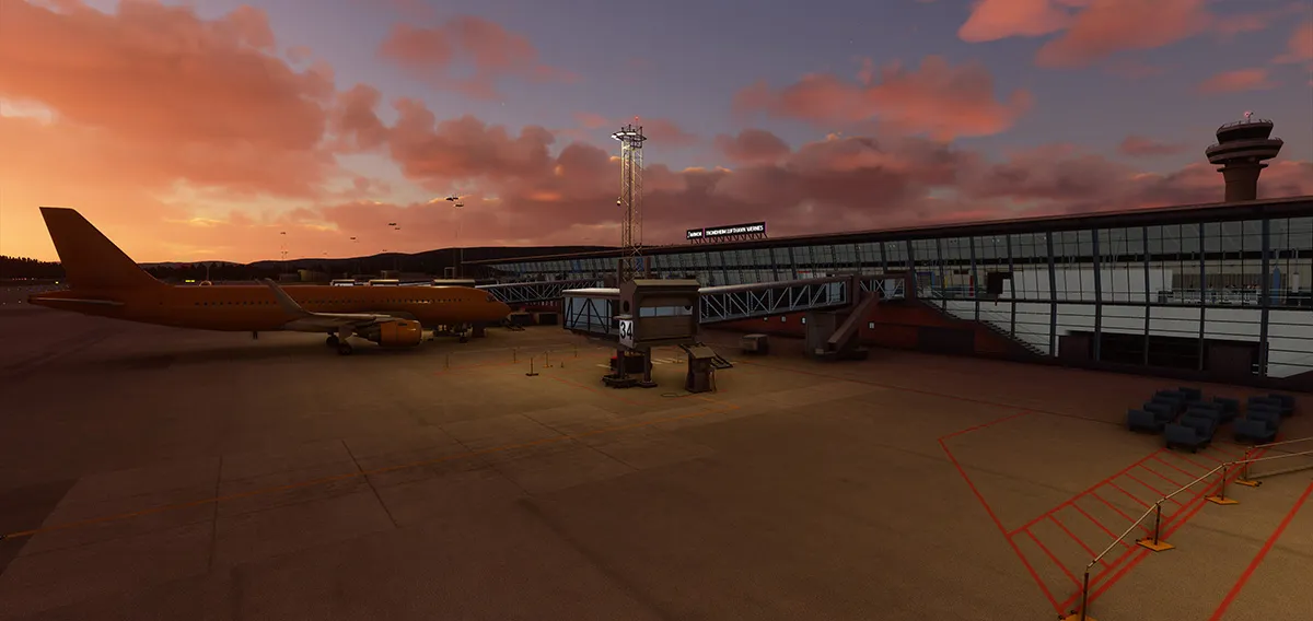 Аэропорт ENVA ( Тронхейм, Норвегия )