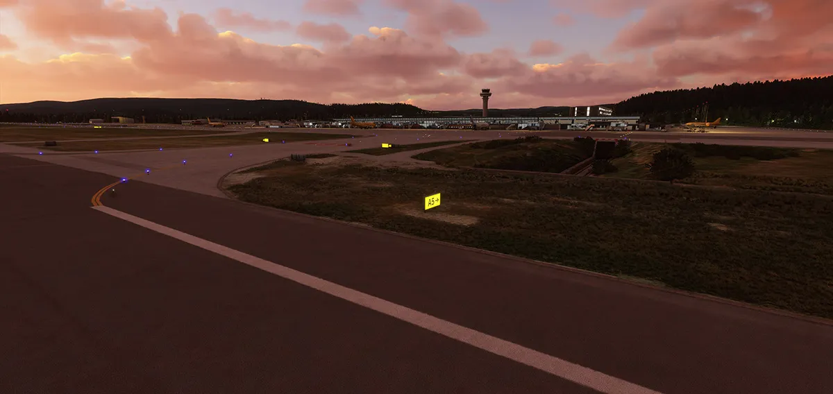 Аэропорт ENVA ( Тронхейм, Норвегия )