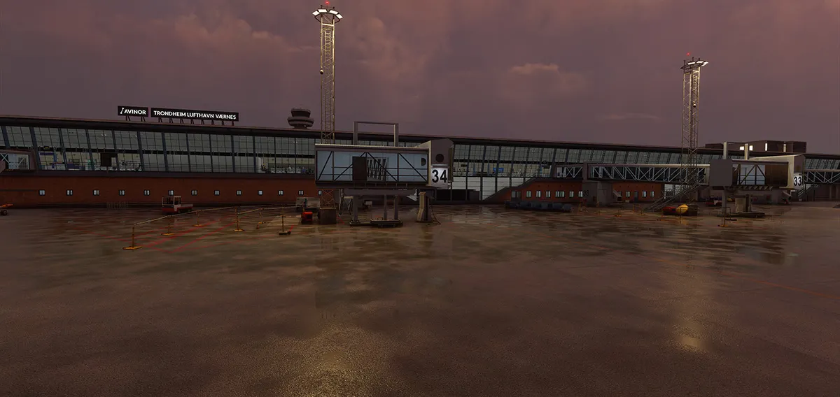 Аэропорт ENVA ( Тронхейм, Норвегия )