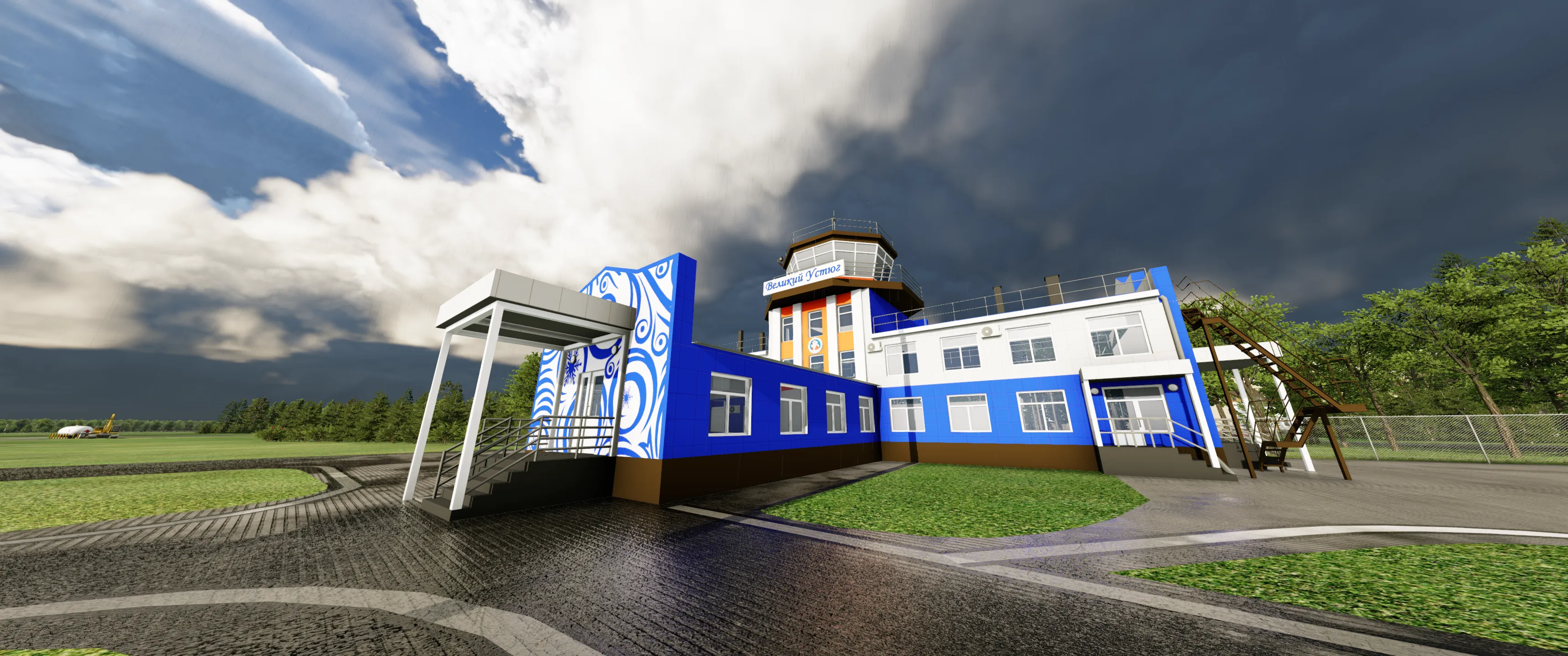 Аэропорт ULWU ( Великий Устюг, Россия )