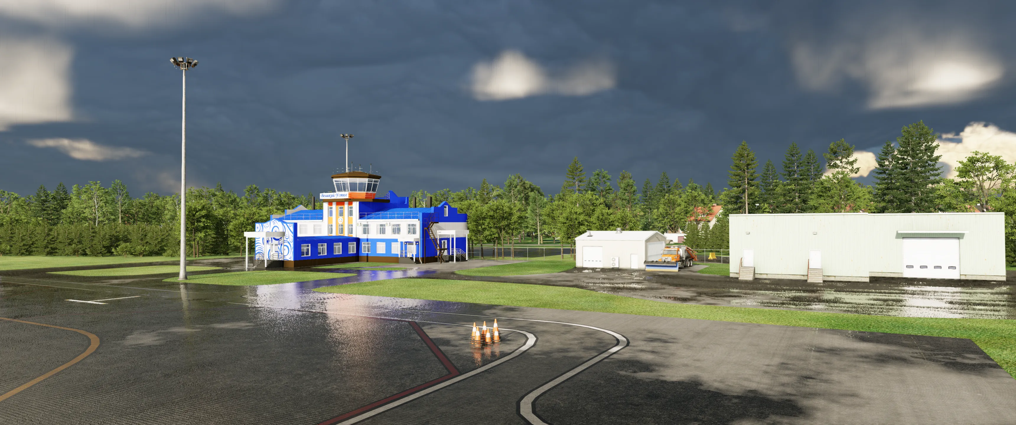 Аэропорт ULWU ( Великий Устюг, Россия )