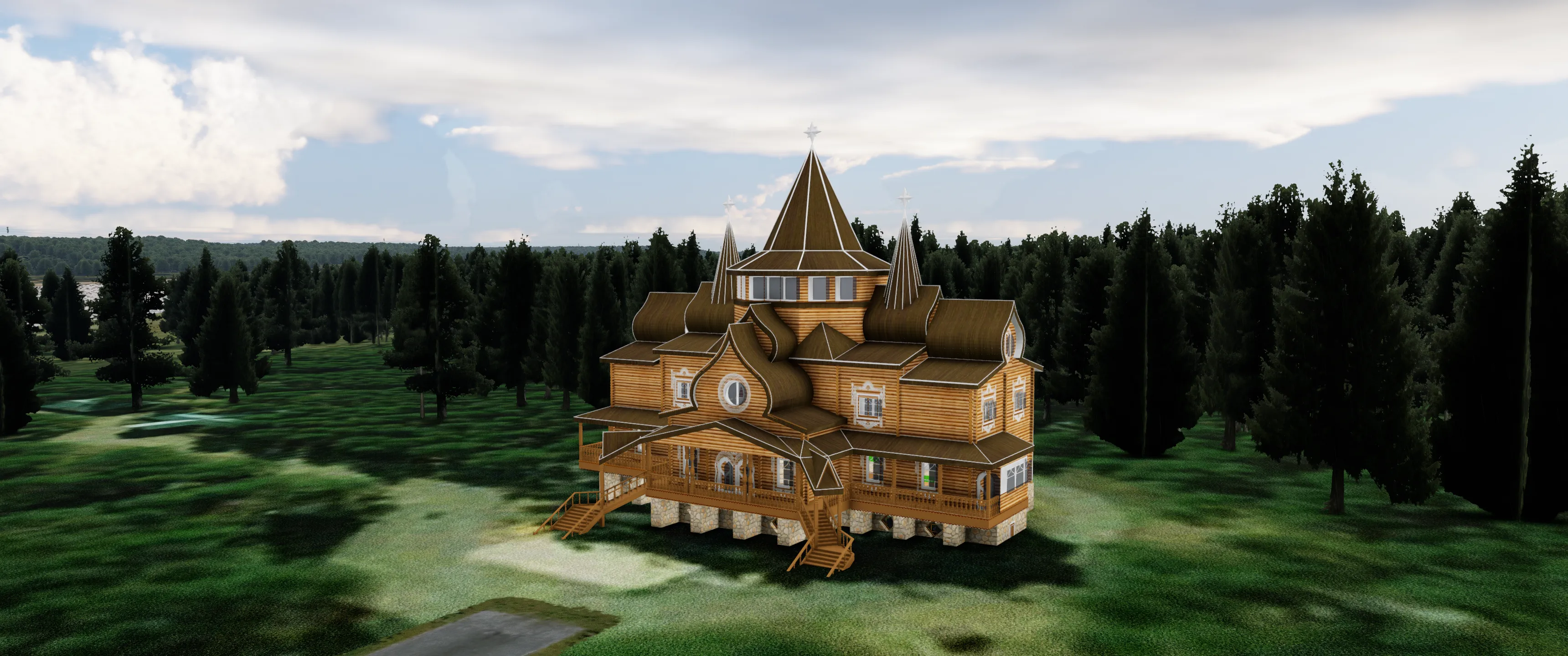 Аэропорт ULWU ( Великий Устюг, Россия )