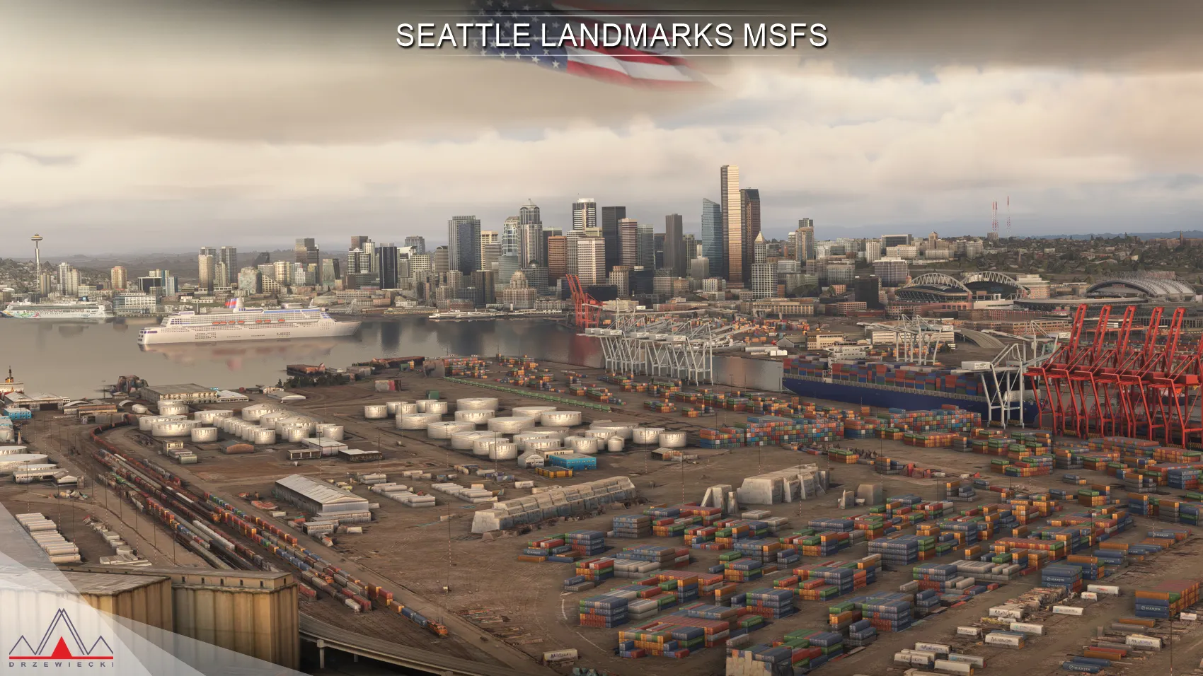 Сиэтл лендмарки, США