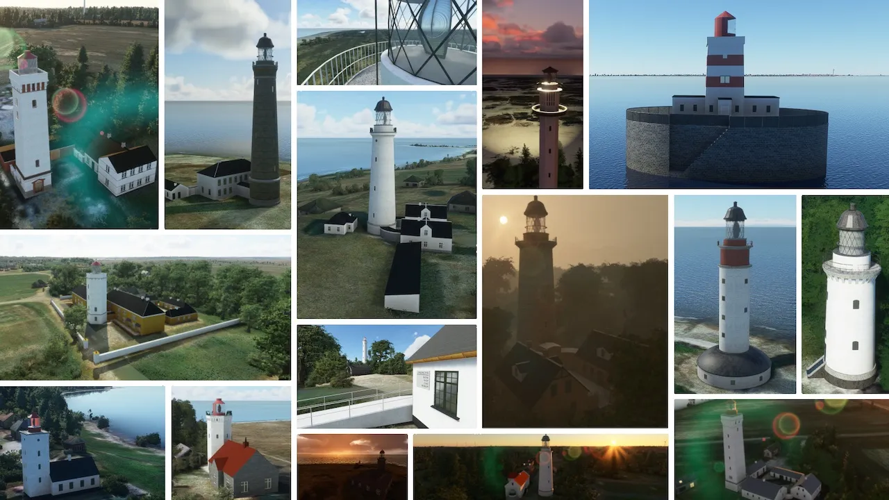 Маяки Дании, лендмарки