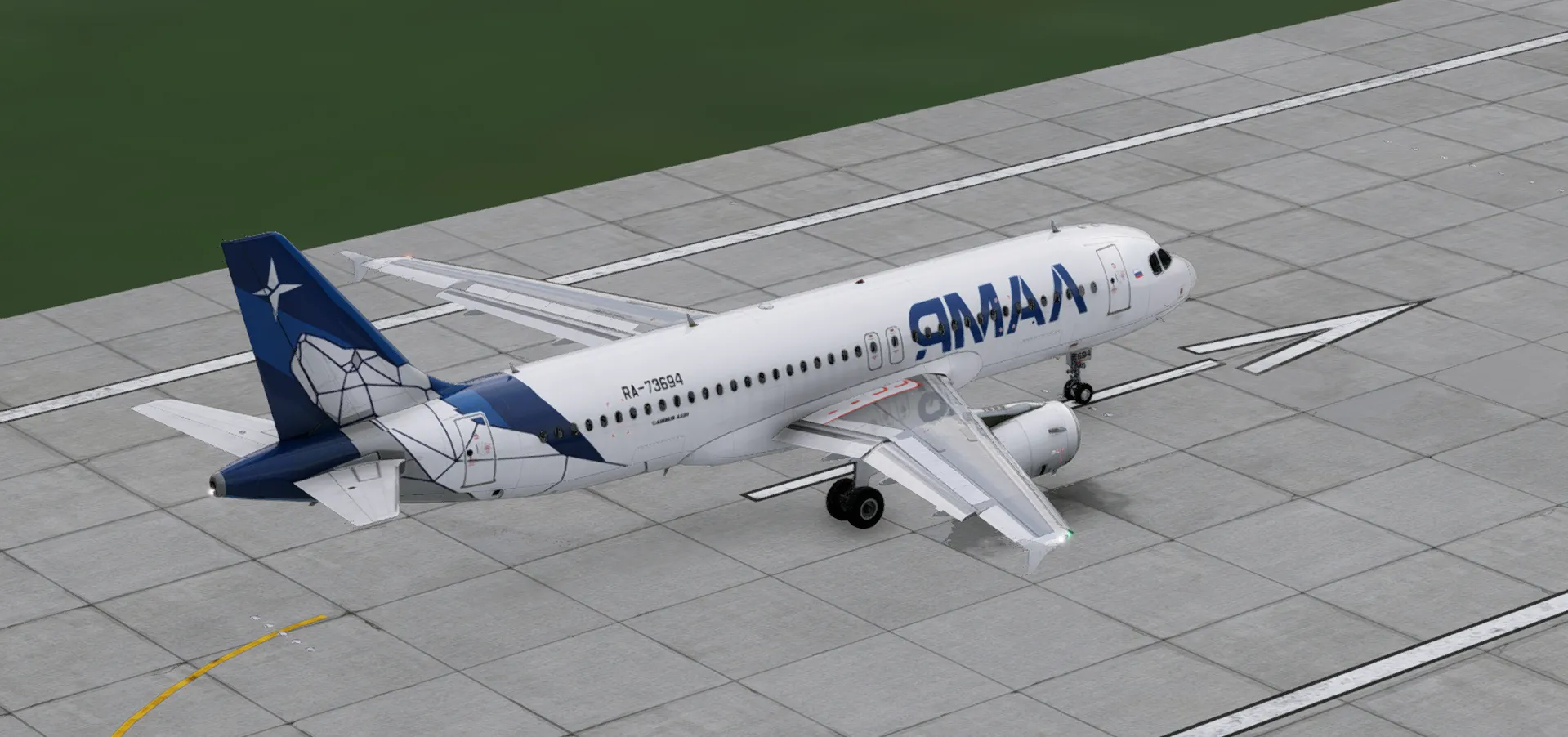 RA-73694 Ямал / Ru Liveries A320 Toliss