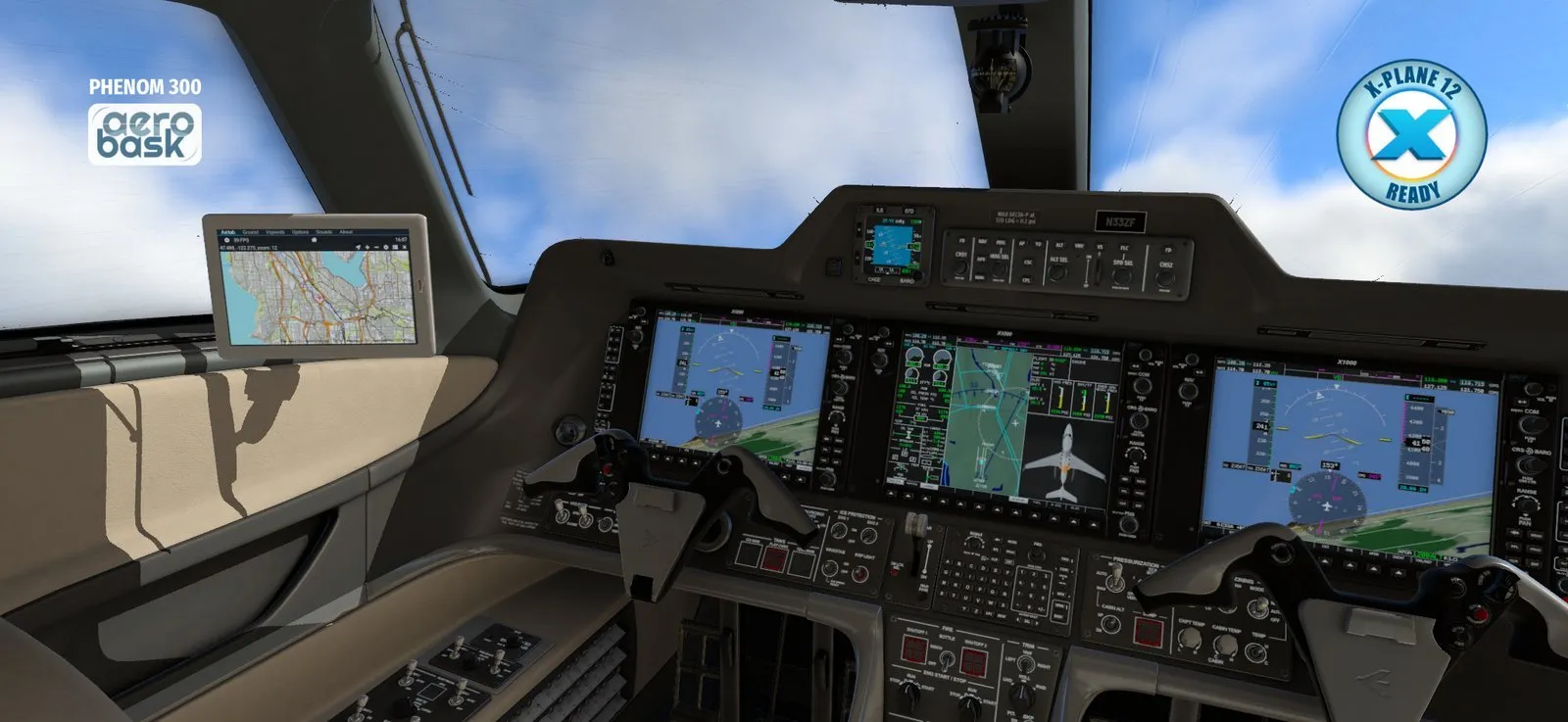 EMB-505 Phenom 300 от Aerobask для X-Plane 11/12