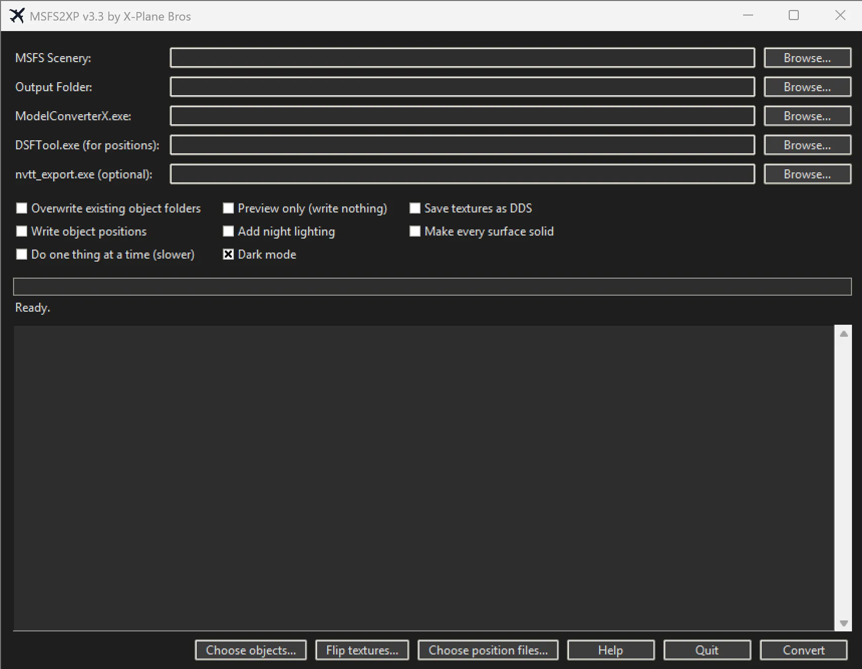 Конвертер моделей из MSFS для X-Plane MSFS2XP v3.3